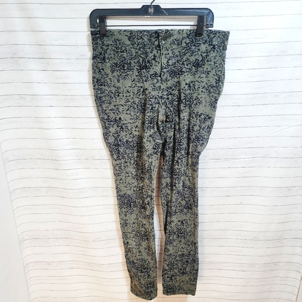 PILCRO & THE LETTERPRESS PANTS, FLORAL CORDUROY, SZ 28